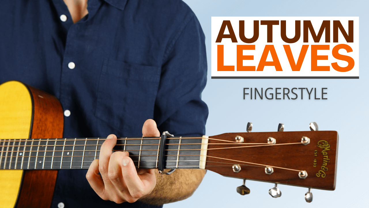 Image for fingerstyle guitar lesson for Autumn Leaves