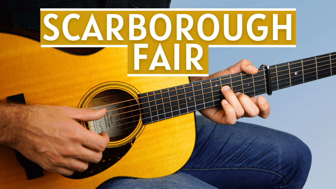 Image for how to play Scarborough Fair by Simon and Garfunkel on Guitar