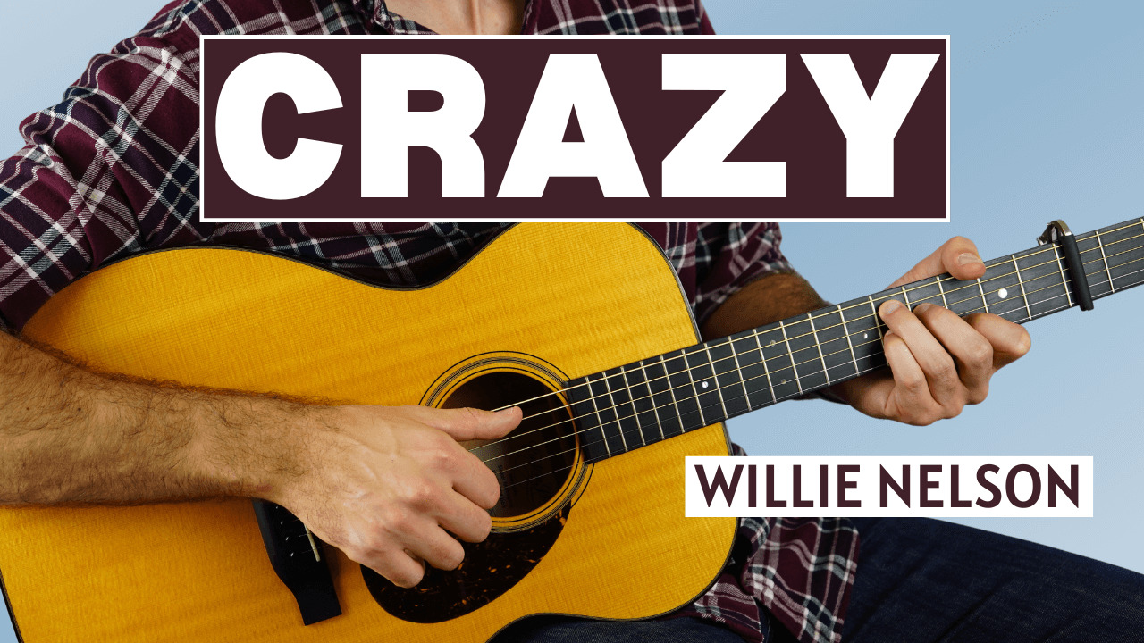 Image for Crazy by Willie Nelson fingerstyle Guitar